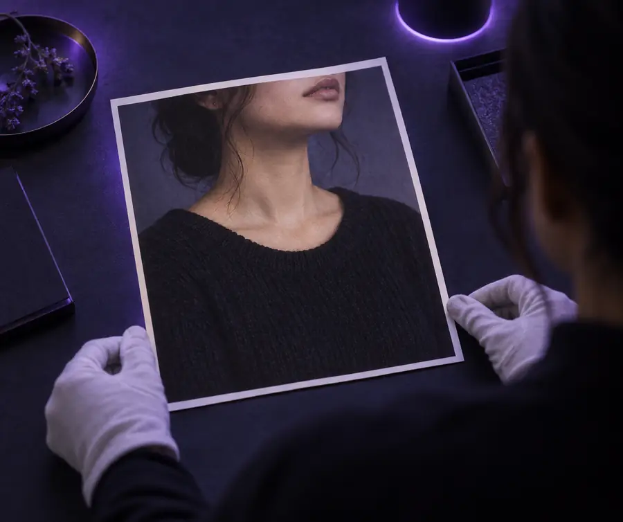 Illustration of a portrait prepared as a speaking-video input