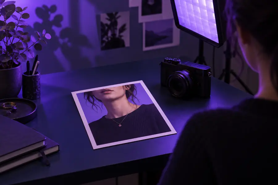 Illustration eines Ausgangsbildes für ein Video mit sprechender Person